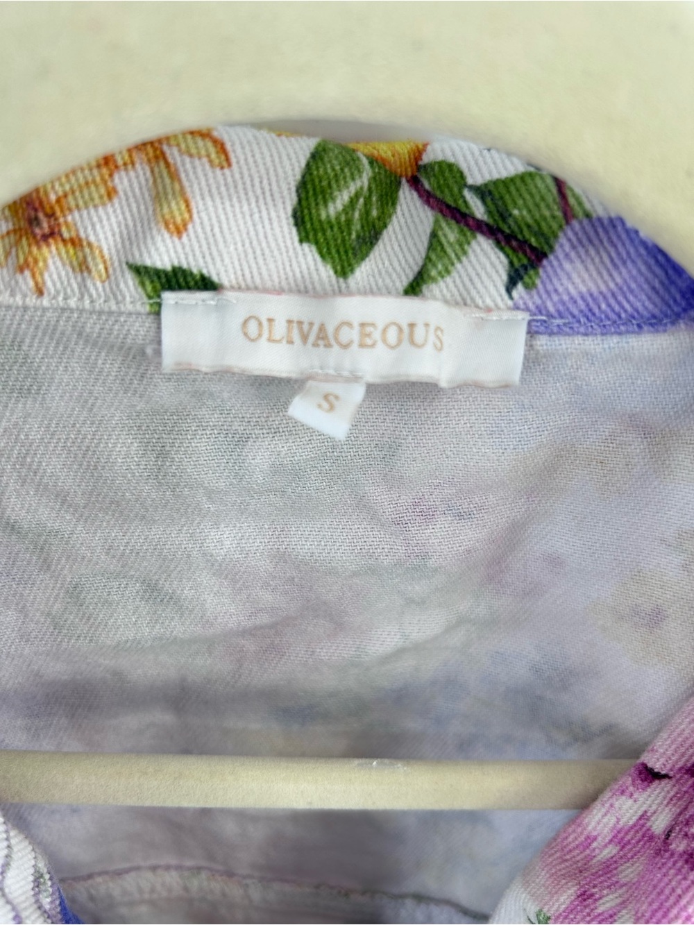 Olivaceous Riley Floral Shirt Dress - Small - Picture 4 of 5